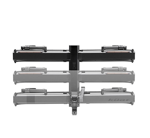 Kuat - Piston X Add On LED Dual Ratchet Platform Rack with Kashima - 1 Bike - Galaxy Gray - PXA1G