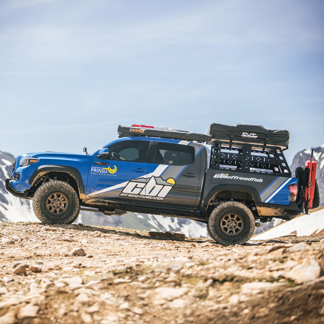 CBI - 3rd Gen Toyota Tacoma Roof Rack Height Bed Rack / Powder Coated Black - 500-000-010-024