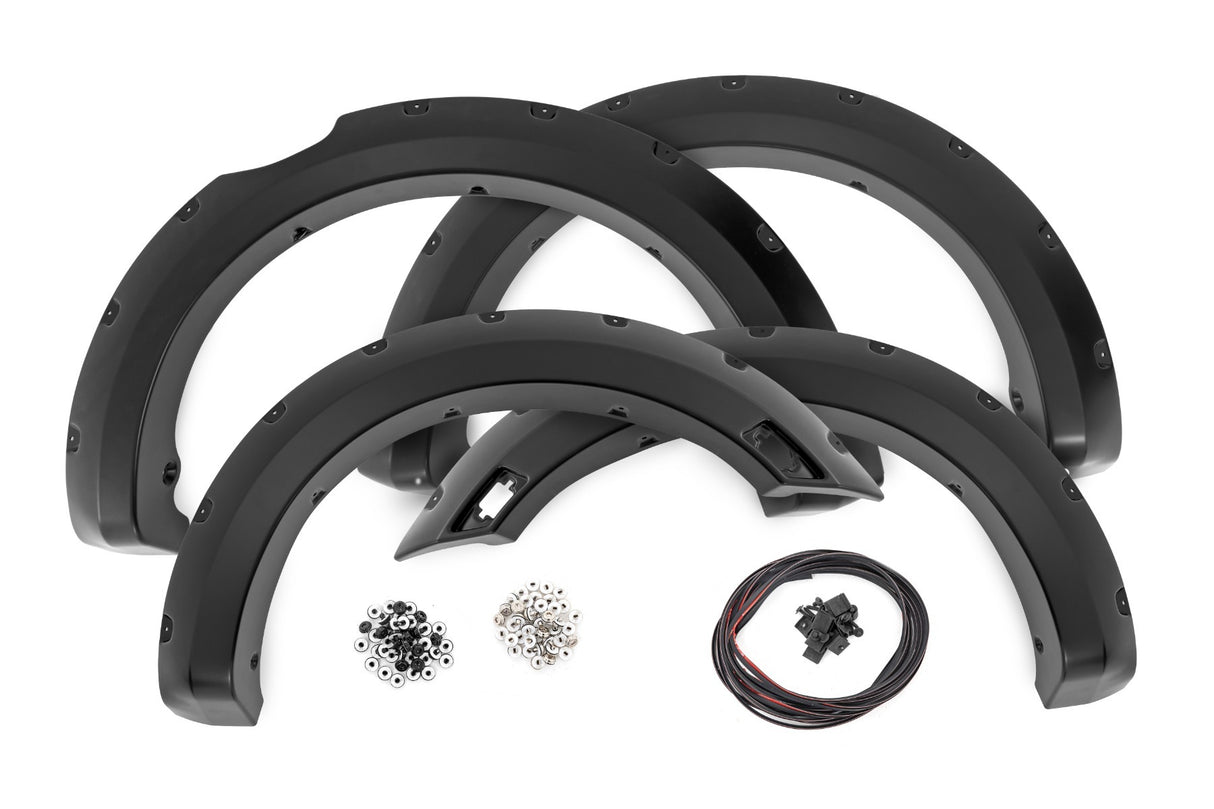 Rough Country - Pocket Fender Flares - G1 Black - 5' Bed - Ford Ranger 2WD/4WD (2019-2023) - F-F11202-G1
