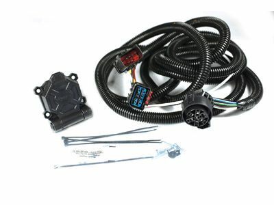 Husky Towing - 30345 5th Wheel Wire Harness 7 Way Round Plug In 7 Blade 90 Degree Angle