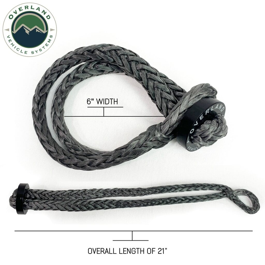 Overland Vehicle Systems - Shop 7/16 Inch Soft Shackle With Collar - 19139919