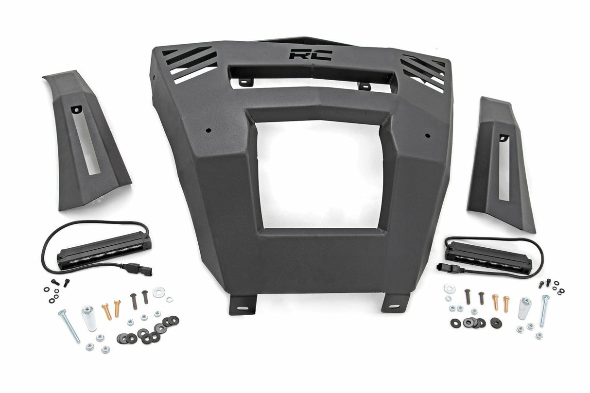Rough Country - Bumper - Front - 6" Black Slimline LED Pair - Can-Am Defender HD 8 HD 9 HD 10 - 97068