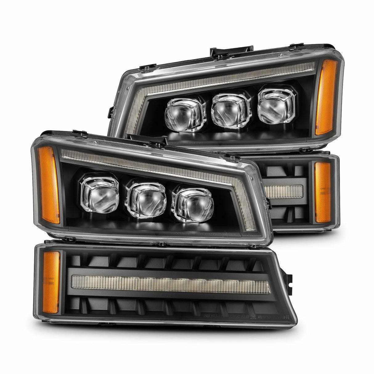 AlphaRex 880256 Projector Headlights Black