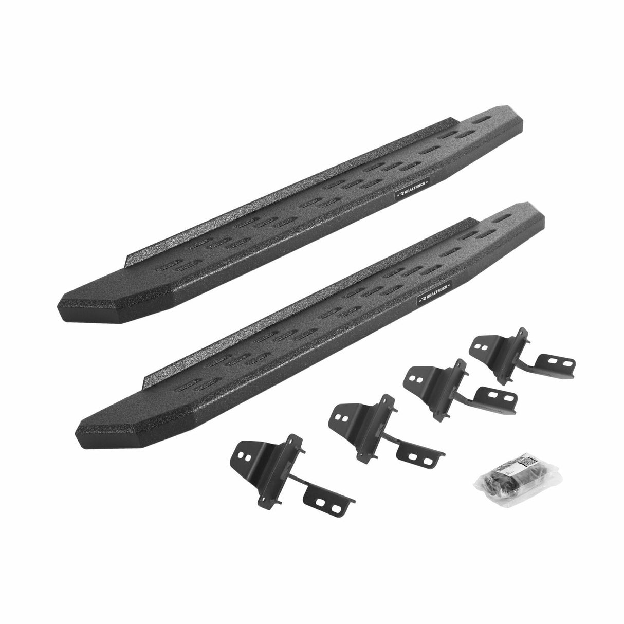 Go Rhino 69692648T - RB30 Running Boards with Mounting Bracket Kit - Protective Bedliner Coating