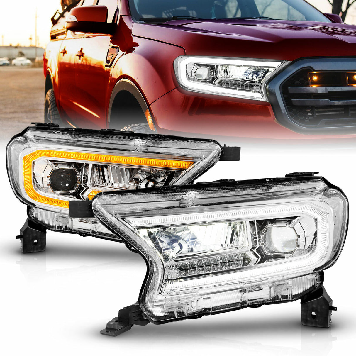 ANZO USA - LED Projector Headlight - 111614