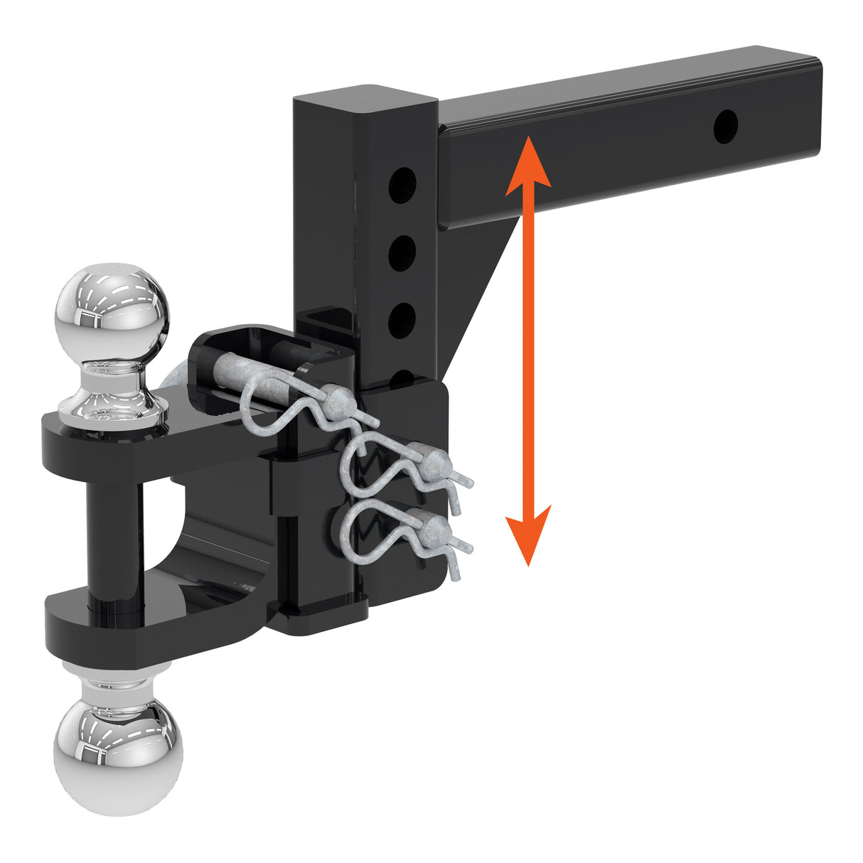 Curt - Adjustable Multipurpose Ball Mount (2" Shank, 2" & 2-5/16" Balls) - 45049