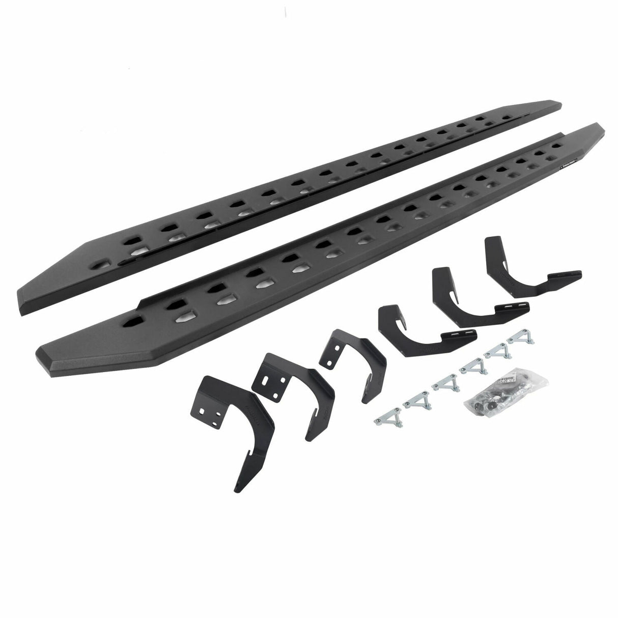 Go Rhino 69430687SPC - RB20 Slim Line Running Boards With Mounting Brackets - Textured Black