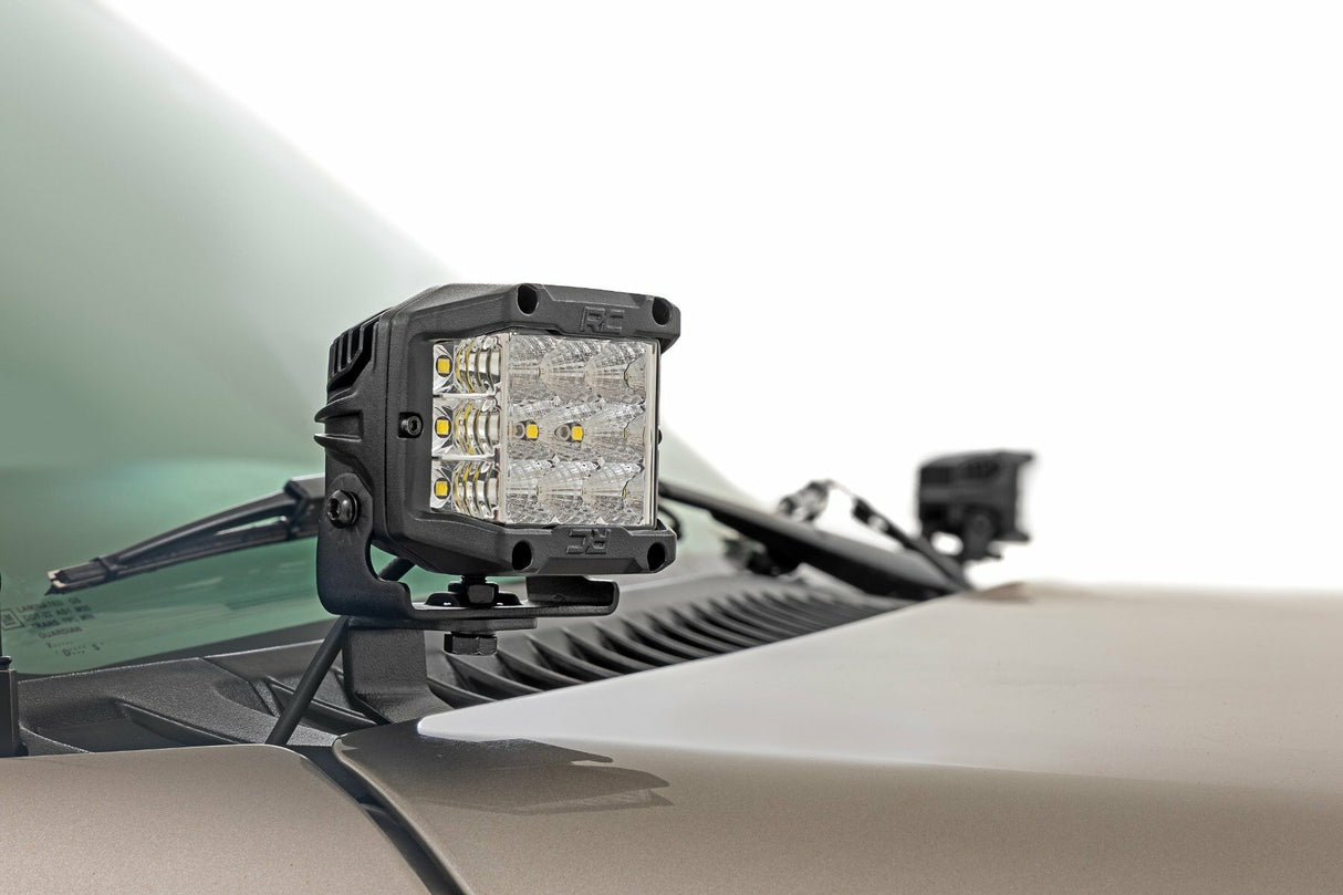 LED Light Kit - Ditch Mount - 2(in.) Black Pair - White DRL - Chevy Silverado 1500 (99-06)