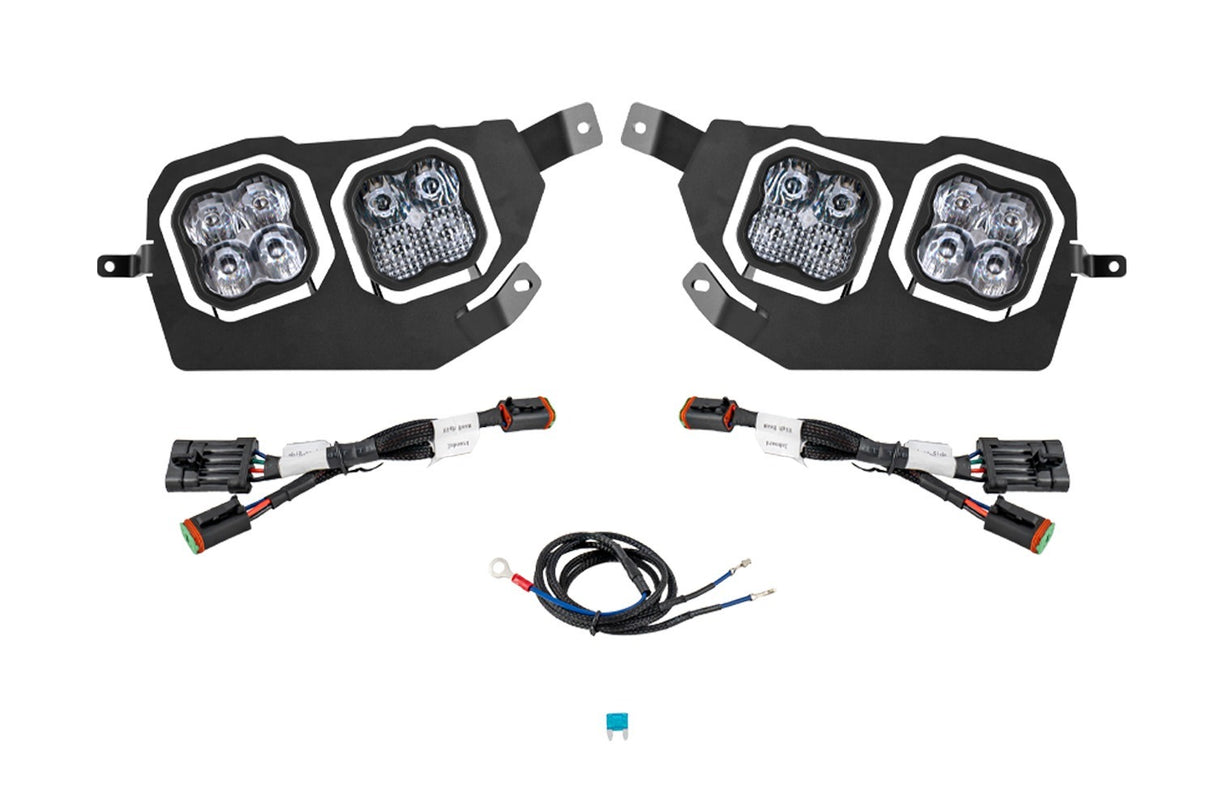 Diode Dynamics - SS3 LED Headlight Kit for 2014-2023 Polaris RZR XP, Pro White ABL - DD7844