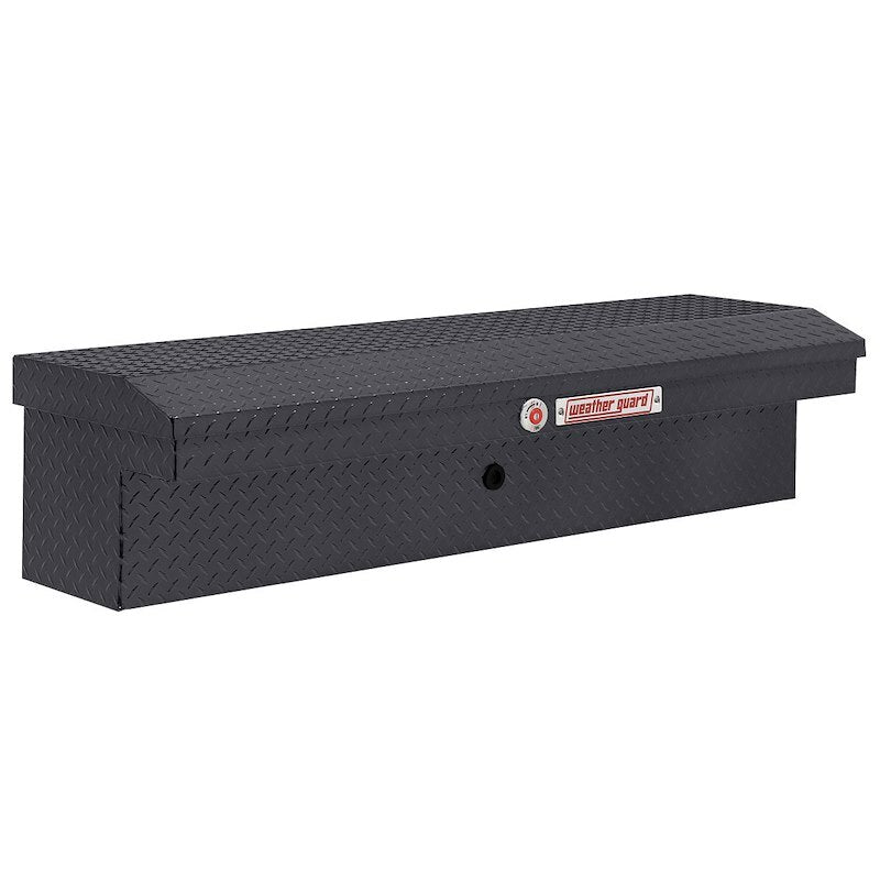 Weather Guard - Model 178-6-04 56in Low Profile Lo-Side Box, Aluminum, Gunmetal Gray, 4.0 cu ft - 178-6-04