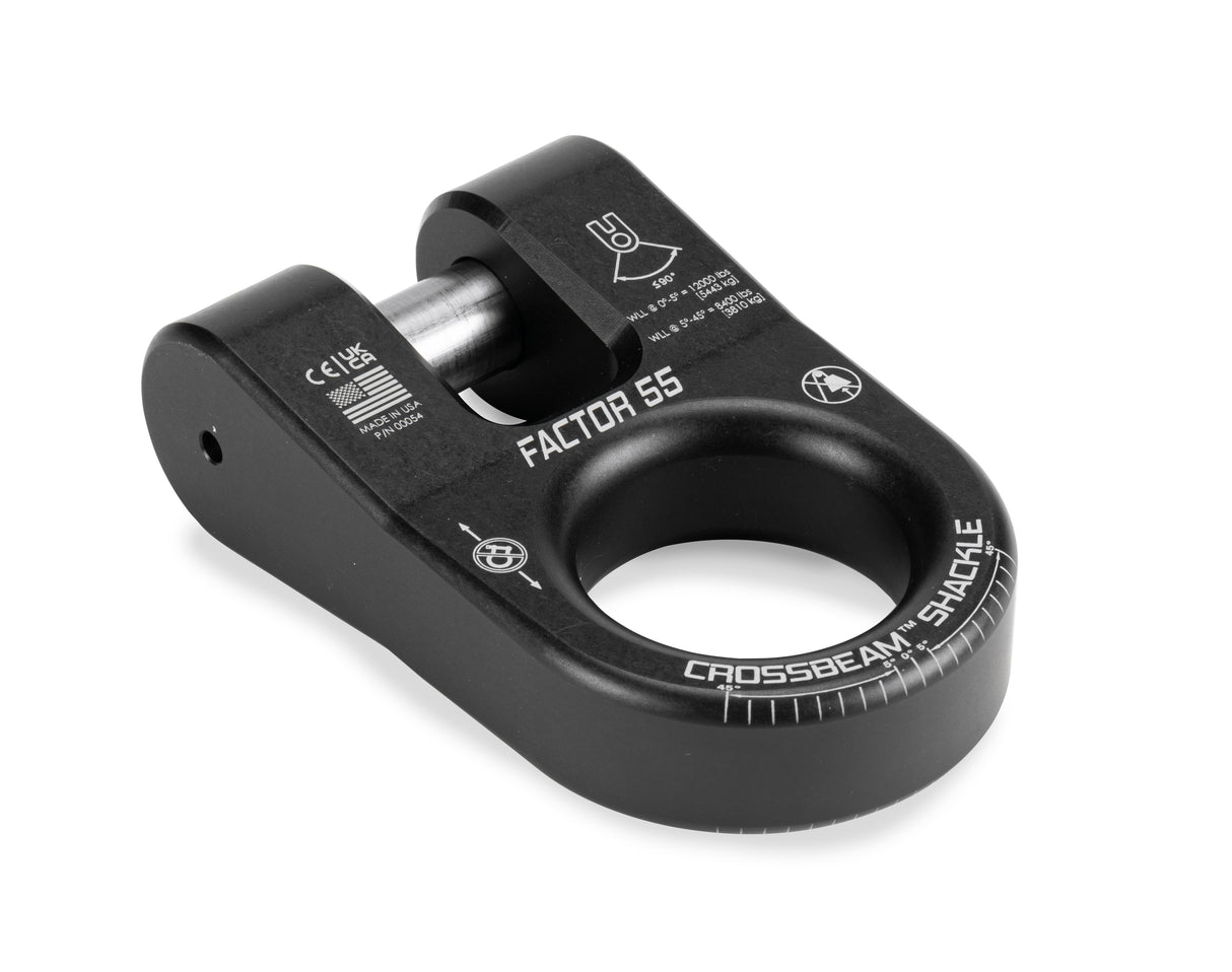 Factor 55 - CROSSBEAM SHACKLE BLACK - 00054-04