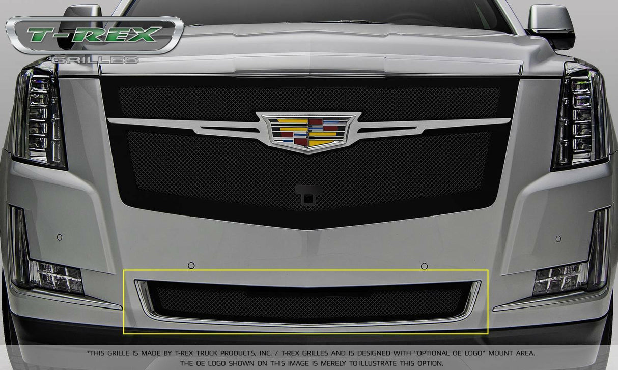 T-Rex Grilles - 1 Pc Small Mesh Mild Steel Upper Class Bumper Grille Replacement - Only fits 2015 models - 52183