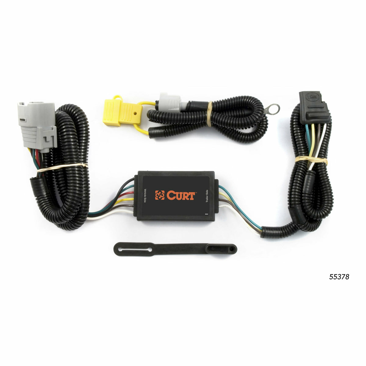 Curt - Custom 4-Flat, Select Toyota Tundra, OEM Tow Package Required - 55378