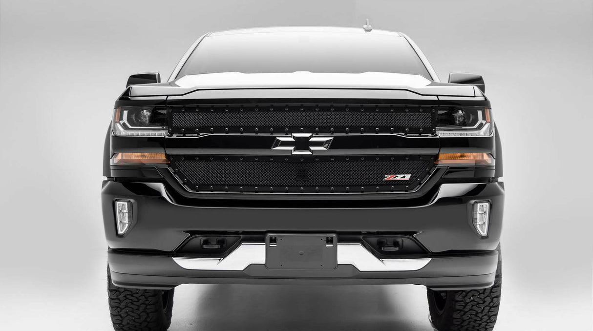 T-Rex Grilles - 2 Pc Small Mesh Mild Steel Stealth X-Metal Grille Insert - 6711241-BR