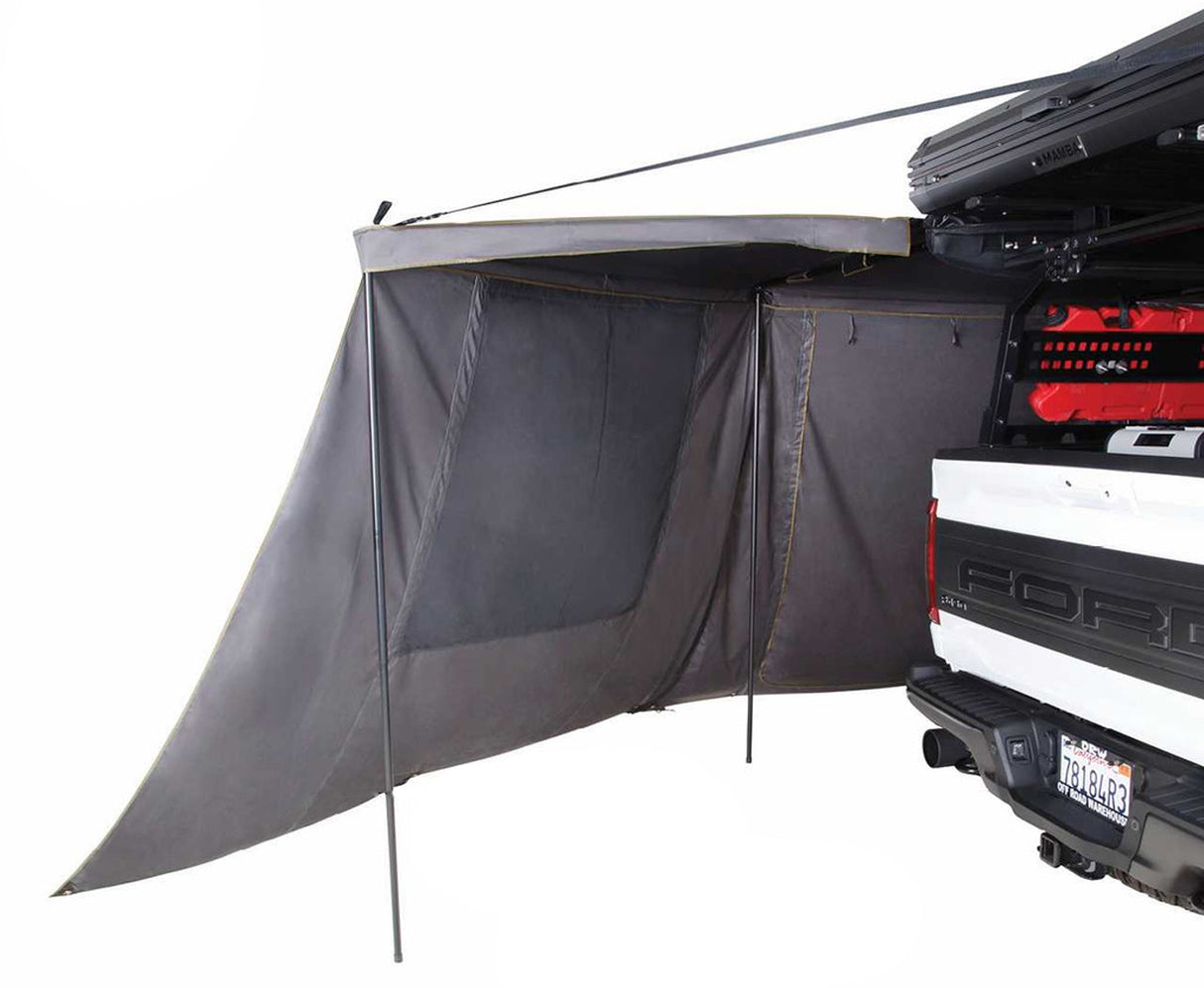 Overland Vehicle Systems - HD Nomadic 180 - LTE Awning Wall, Universal, Grey Body, Green Trim W/Storage Bag - 18159919