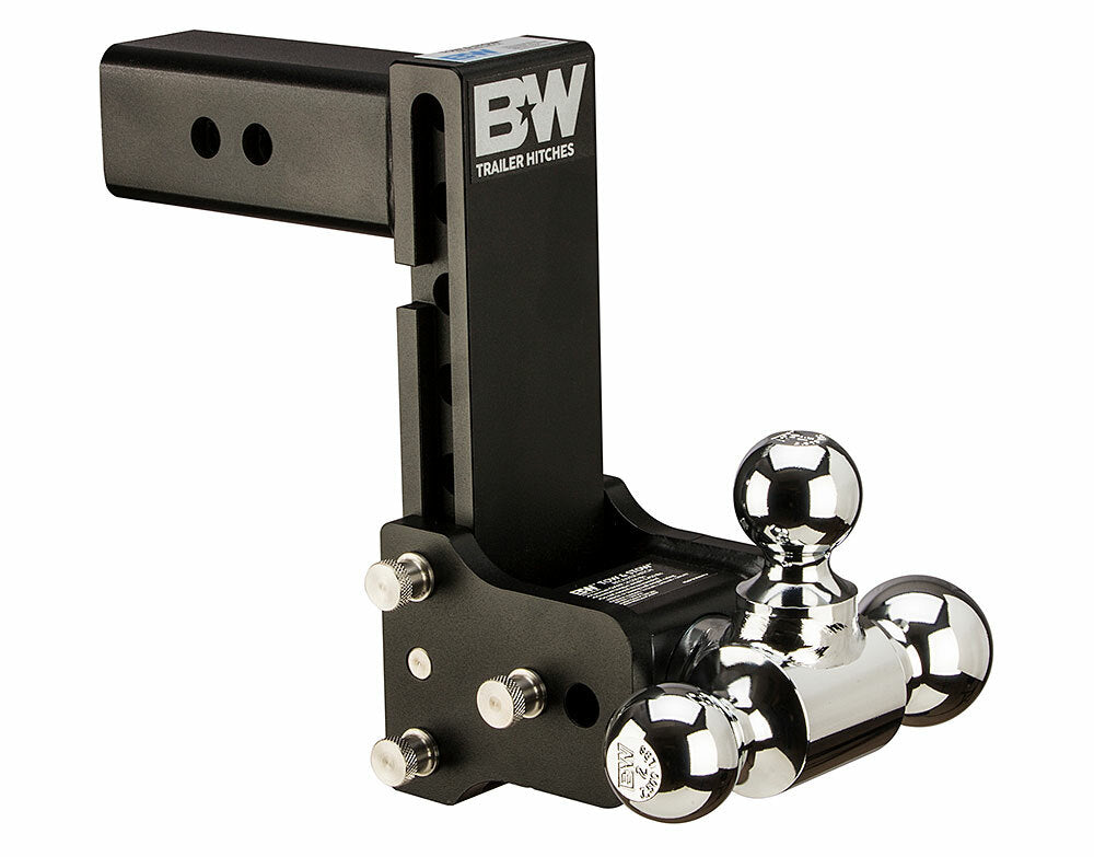 B&W Trailer Hitches - TS20049B 2.5 Model 10 Blk Tow & Stow Tri Ball