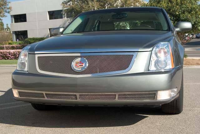 T-Rex Grilles - 1 Pc Small Mesh Stainless Steel Upper Class Grille Replacement - Re-Use OE Cadillac Logo with provided logo plate - 54188