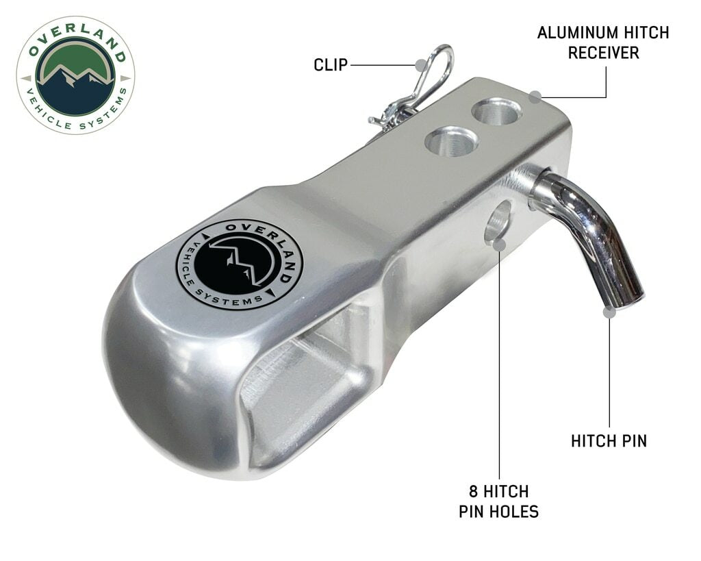 Overland Vehicle Systems - Aluminum Receiver Hitch Mount - Durable and Efficient - 19109902