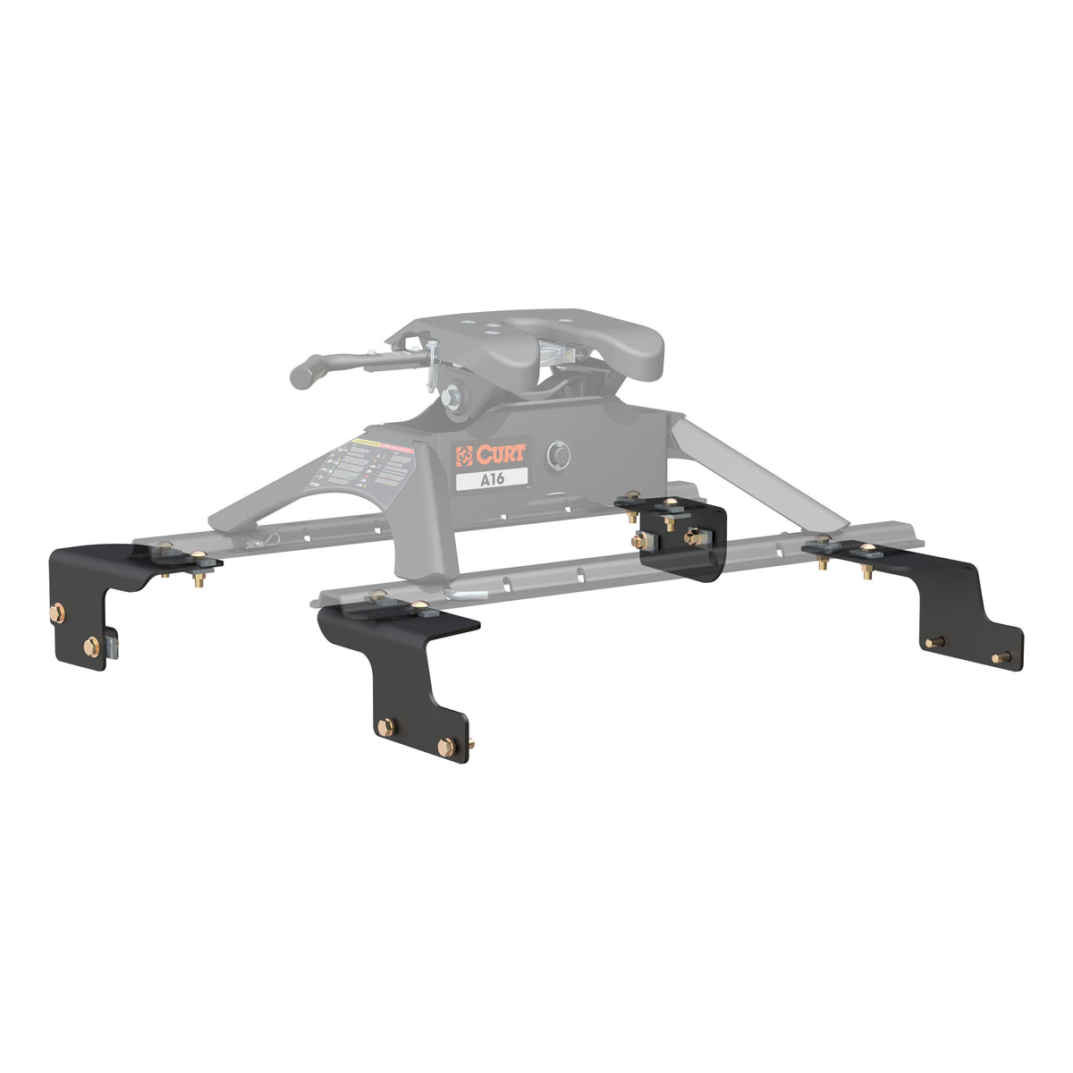 Curt - Custom 5th Wheel Brackets, Select Toyota Tundra, 6.5' Bed (No Extended Crew Cab) - 16468