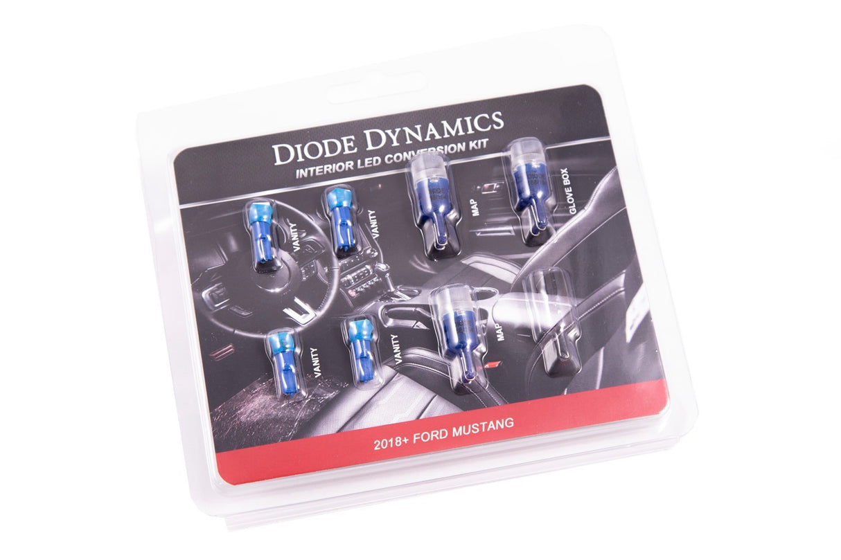 Diode Dynamics - DD0355 - 2018 Mustang Interior Kit - Stage 1 (Blue)