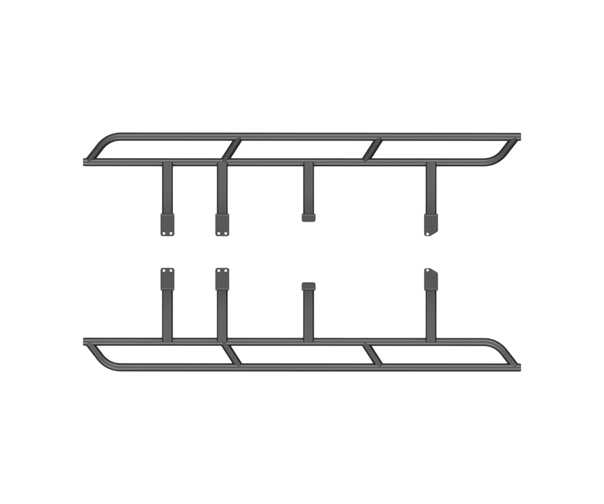 CBI - 3rd Gen Toyota Tundra Bolt On Rock Sliders / Crewmax / Bare Metal / 6.5' bed - 300-000-012-016