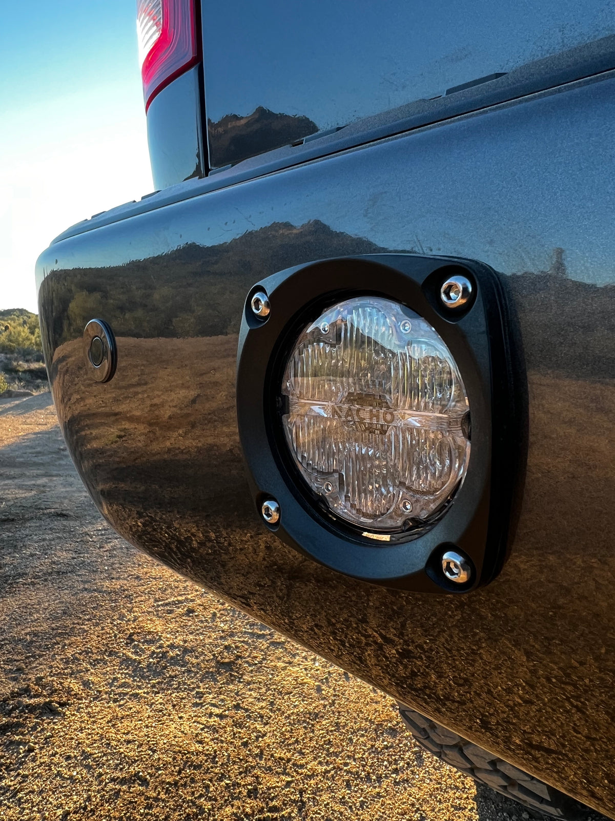 Nacho Offroad Technology - JL JT JK 1 Piece Bumper Quatro Fog Mounts - V3JW1