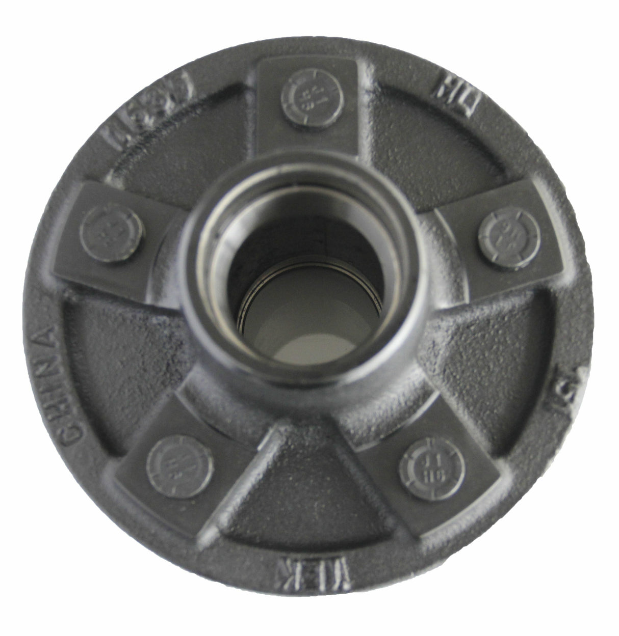 Husky Towing 33082 Idler Hub 2000 Pound Capacity 5 x 4-1/2 Inch Bolt Pattern Black Push-In Studs