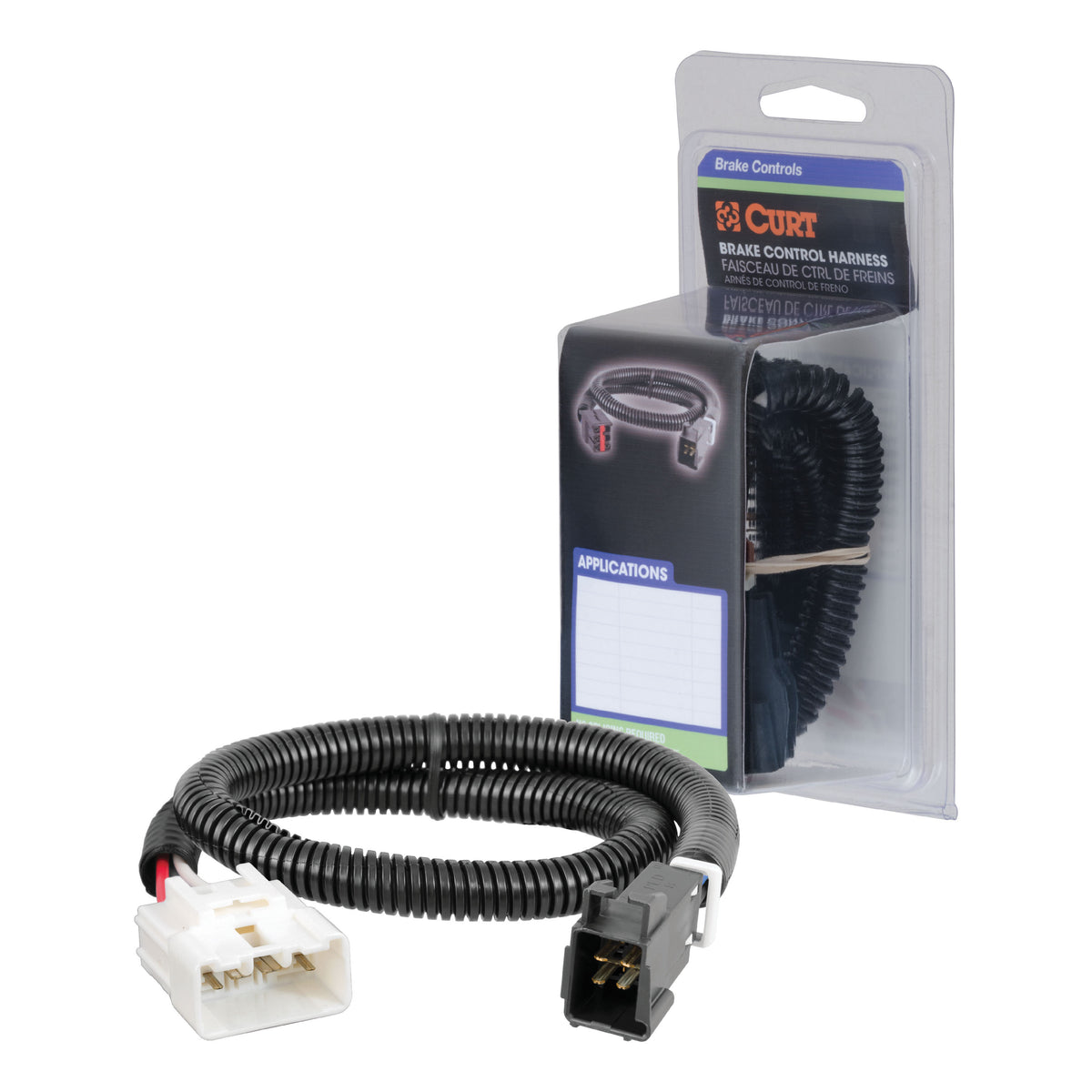 Curt - Trailer Brake Controller Harness, Select Toyota Tacoma, Tundra (Packaged) - 51456