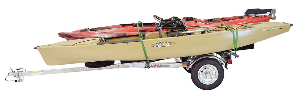 Malone - MicroSport LowBed 2 Kayak Trailer Package (2 Sets Bunks & Spare Tire) - MPG464-LBB