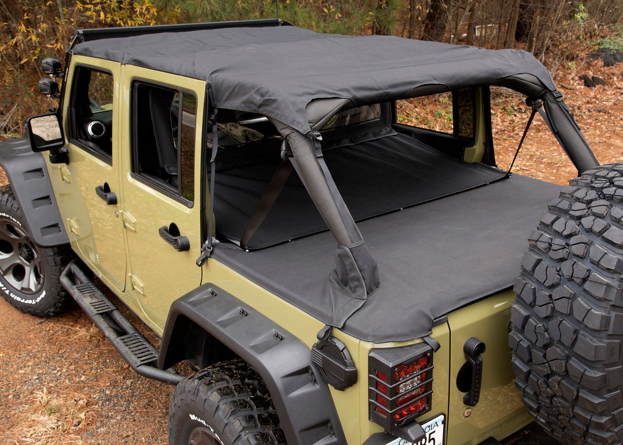 Rugged Ridge - Montana Pocket Island Topper, Black Diamond; 10-18 Wrangler JK, 4 Door - 13622.35