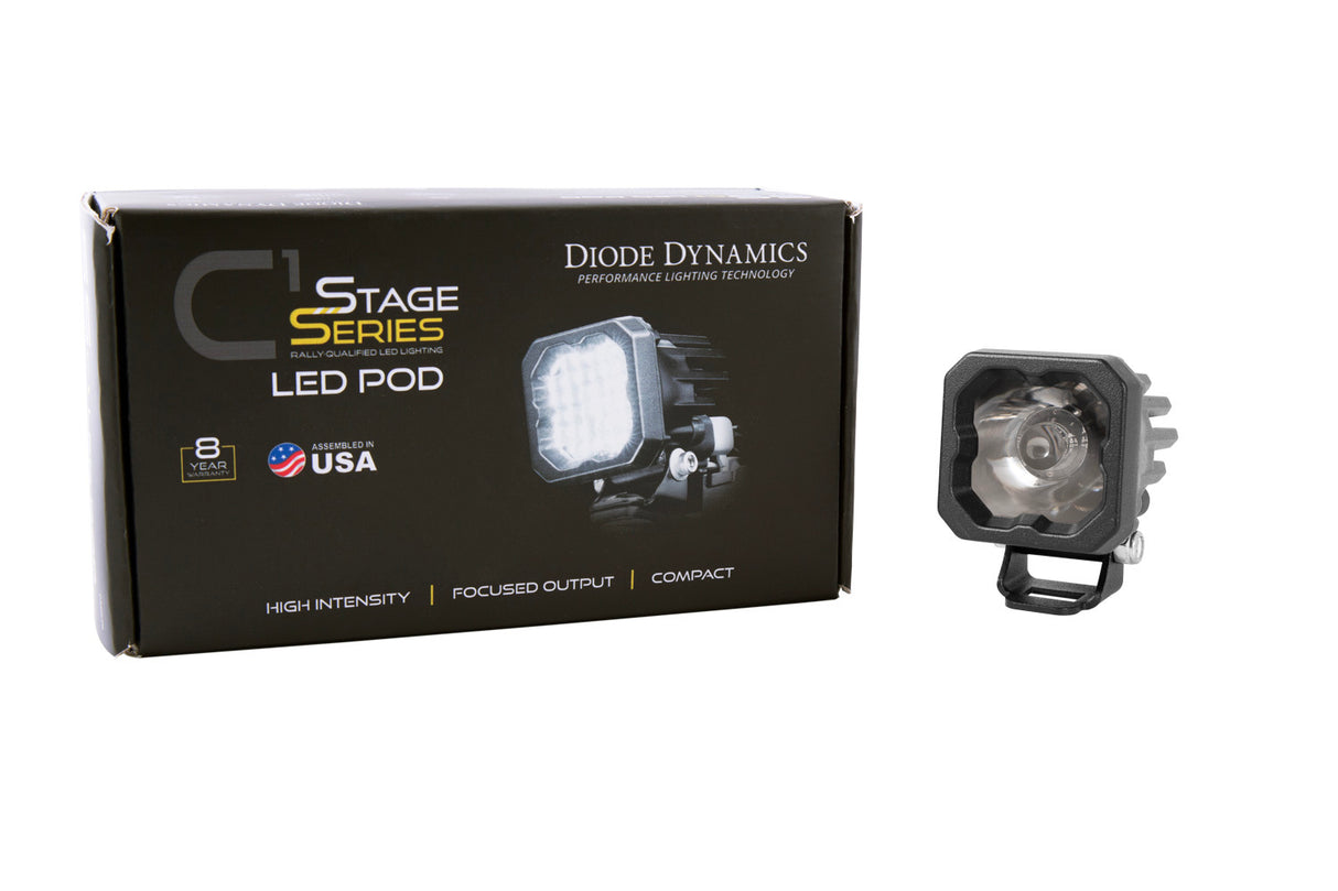 Diode Dynamics - Stage Series C1 LED Pod Pro White Spot Standard RBL (single) - DD6466S
