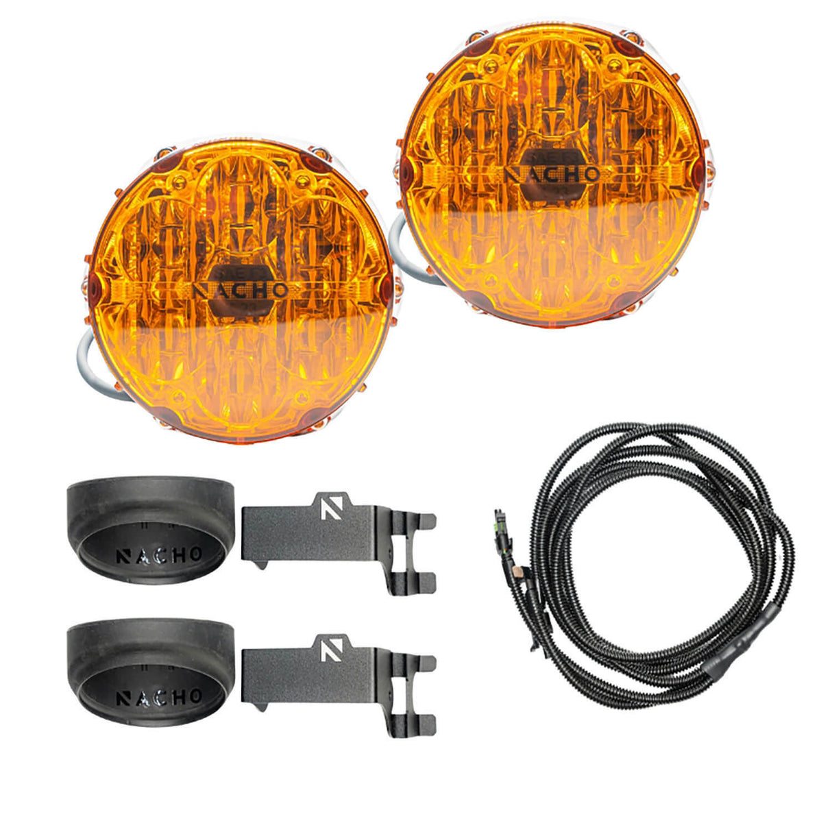 ARB V3TO1KASO NACHO SAE Only Amber Plug N Play Fog Light Kit