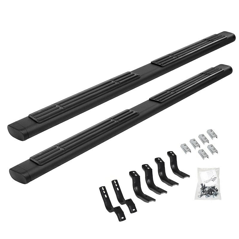 Go Rhino 686404787T - 6" OE Xtreme SideSteps With Mounting Bracket Kit - Textured Black