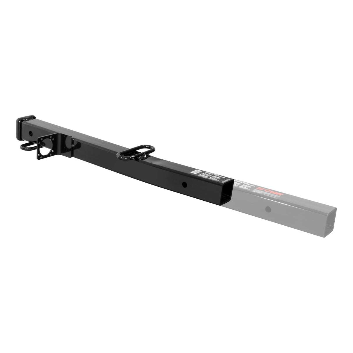 Curt - Receiver Tube Adapter (2-1/2" to 2" Shank, 4,500 lbs. GTW, 34" Length) - 45048