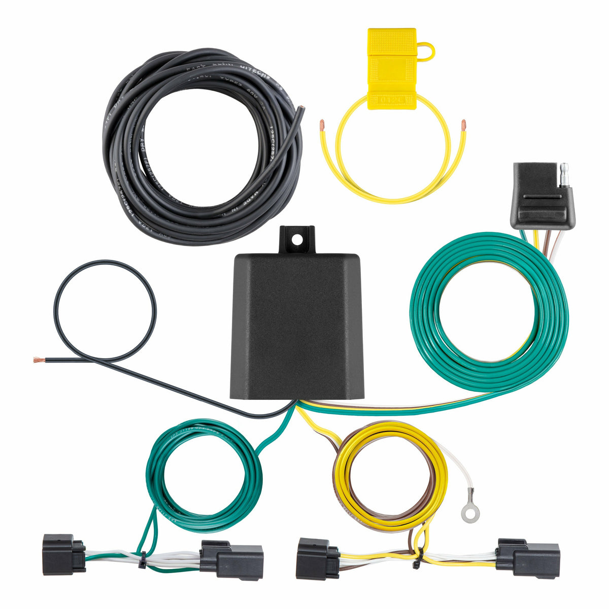 Curt - 56501 Custom Wiring Harness, 4-Way Flat Output, Select Kia Telluride