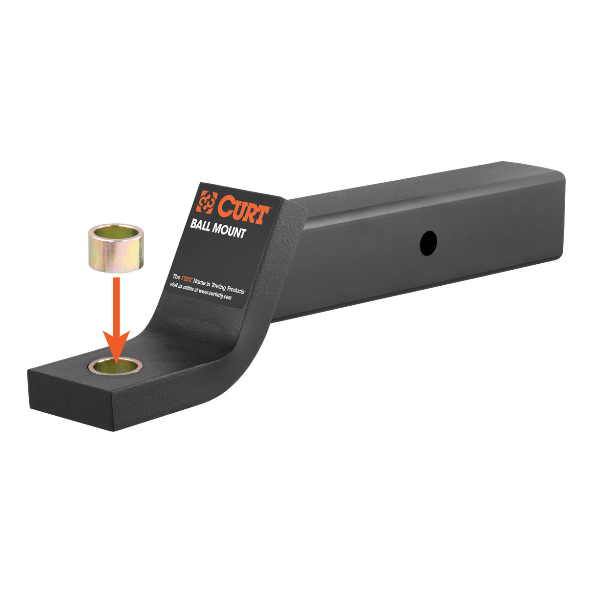 Curt - Trailer Ball Reducer Bushing (From 1-1/4" to 1" Stem) - 21200