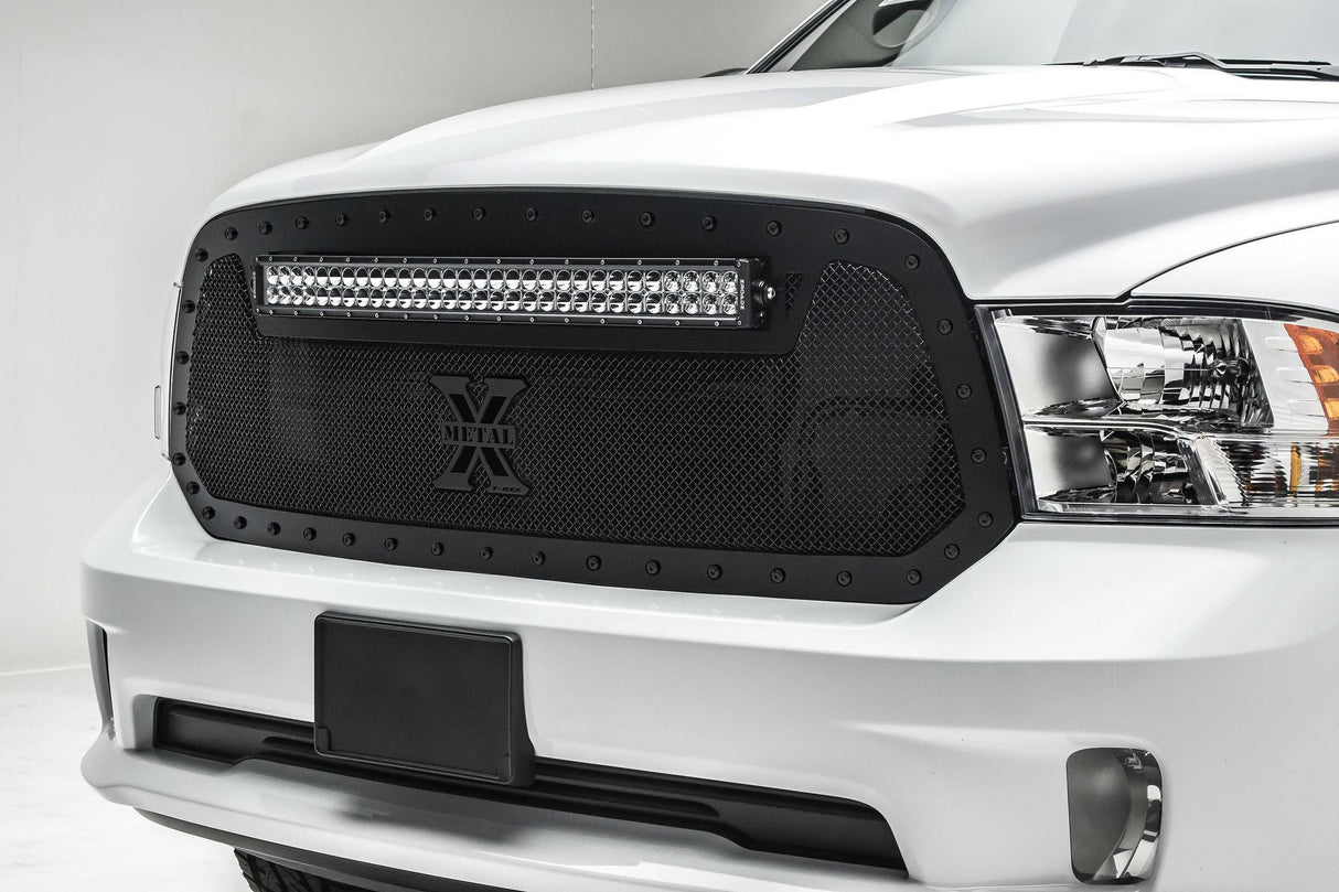 T-Rex Grilles - 1 Pc Small Mesh Mild Steel Stealth Torch Grille Replacement - Includes Universal Wiring Harness - 6314551-BR
