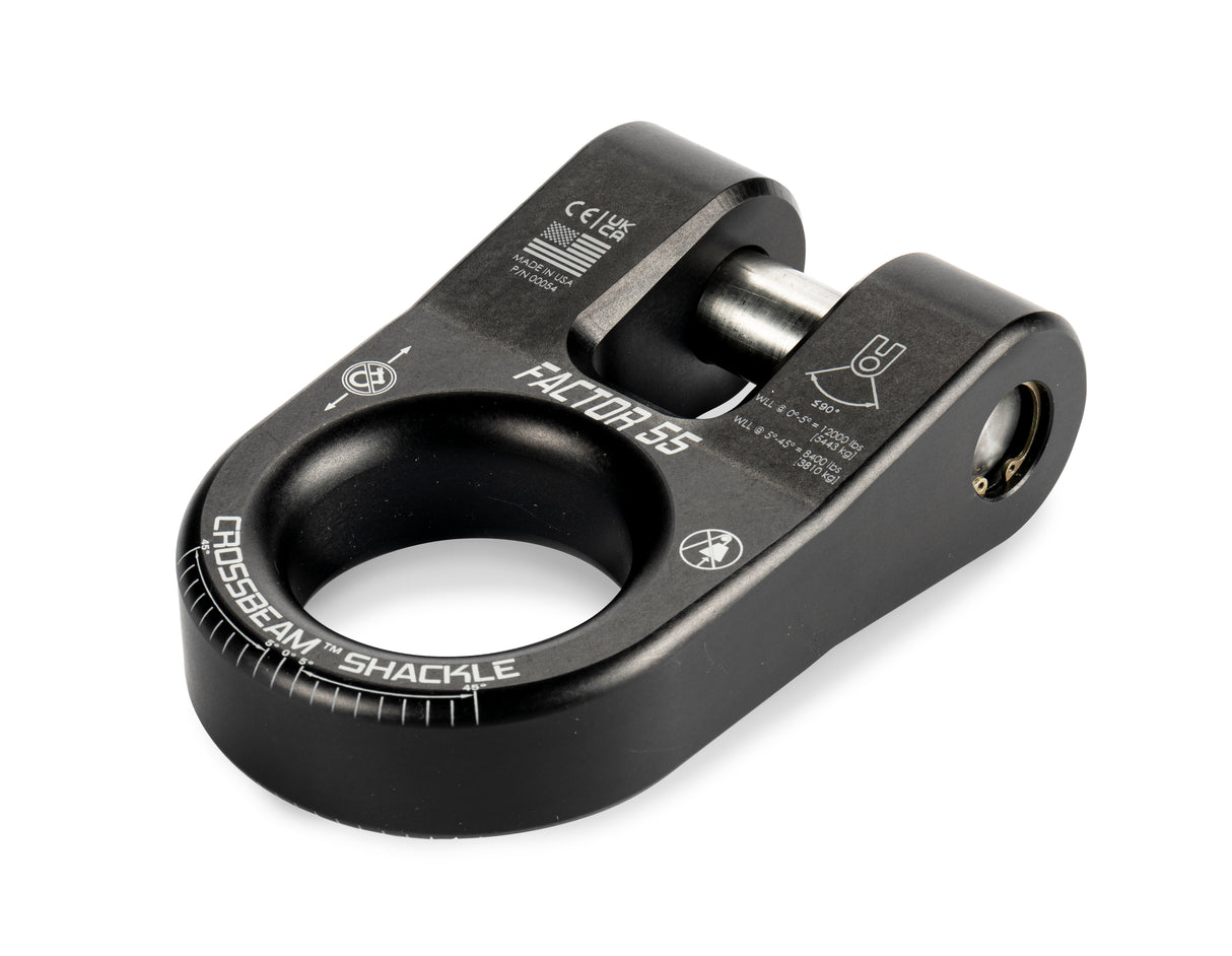 Factor 55 - CROSSBEAM SHACKLE BLACK - 00054-04