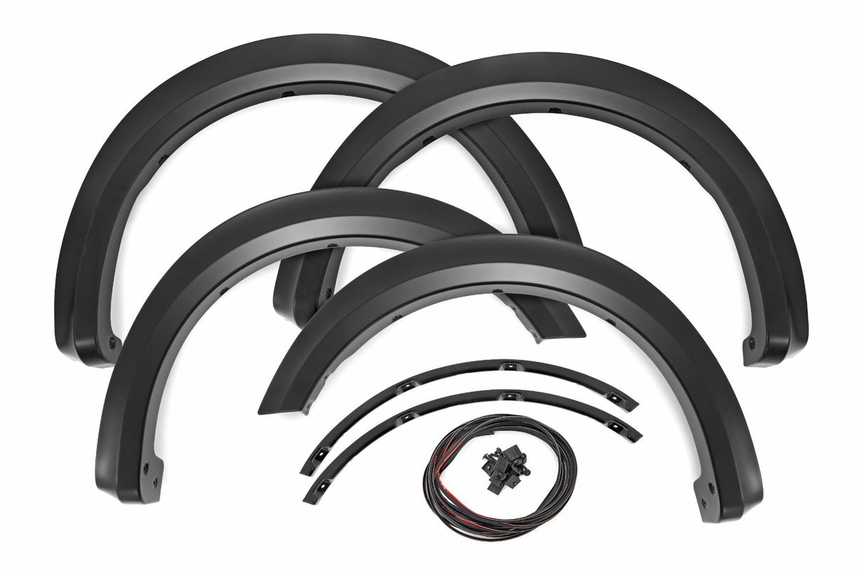 Rough Country - Fender Flares - Sport - JS Iconic Silver - Ford F-150 2WD/4WD (2021-2024) - S-F20911A-JS