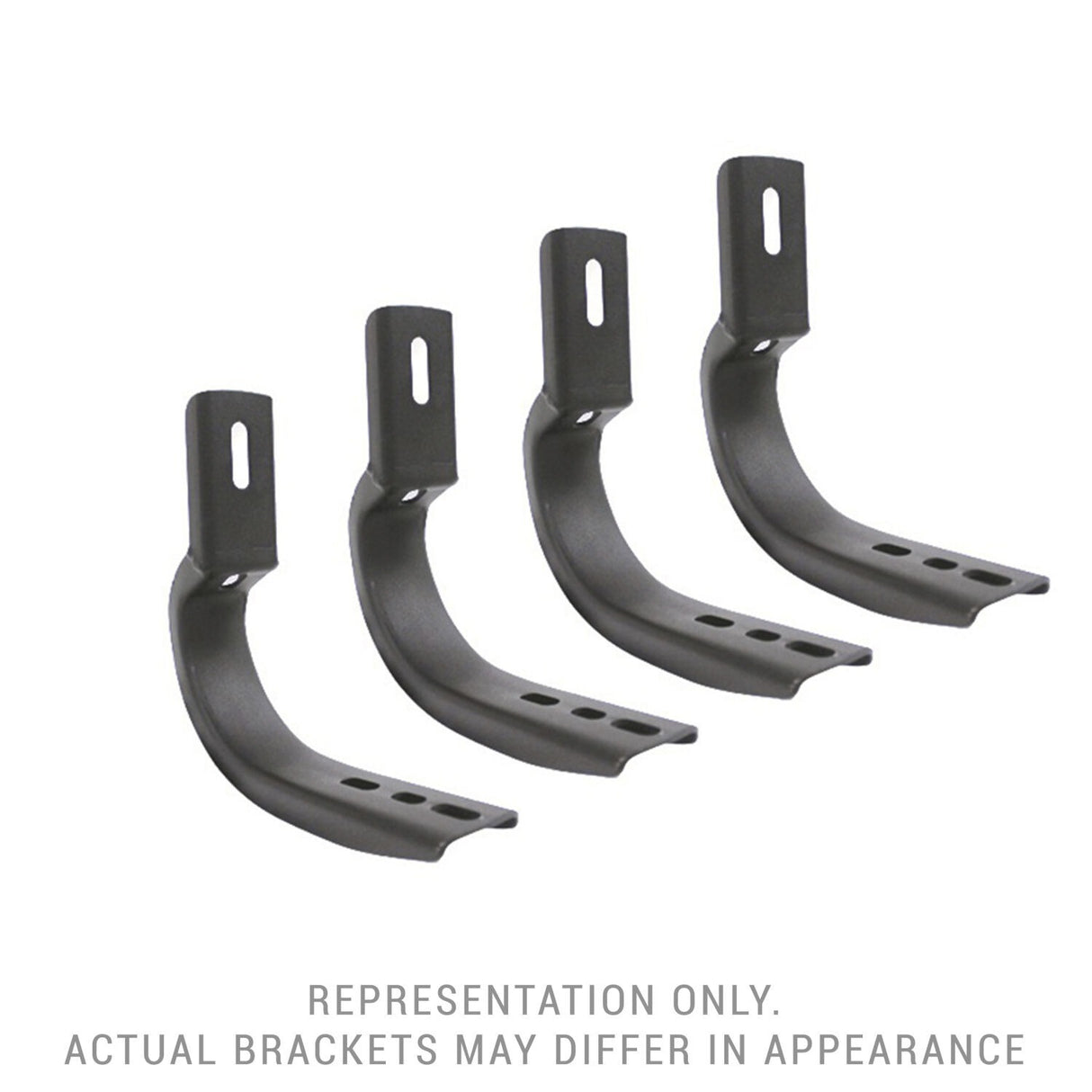 Go Rhino 6803685 - OE Xtreme Side Steps - Mounting Brackets Only -Textured Black