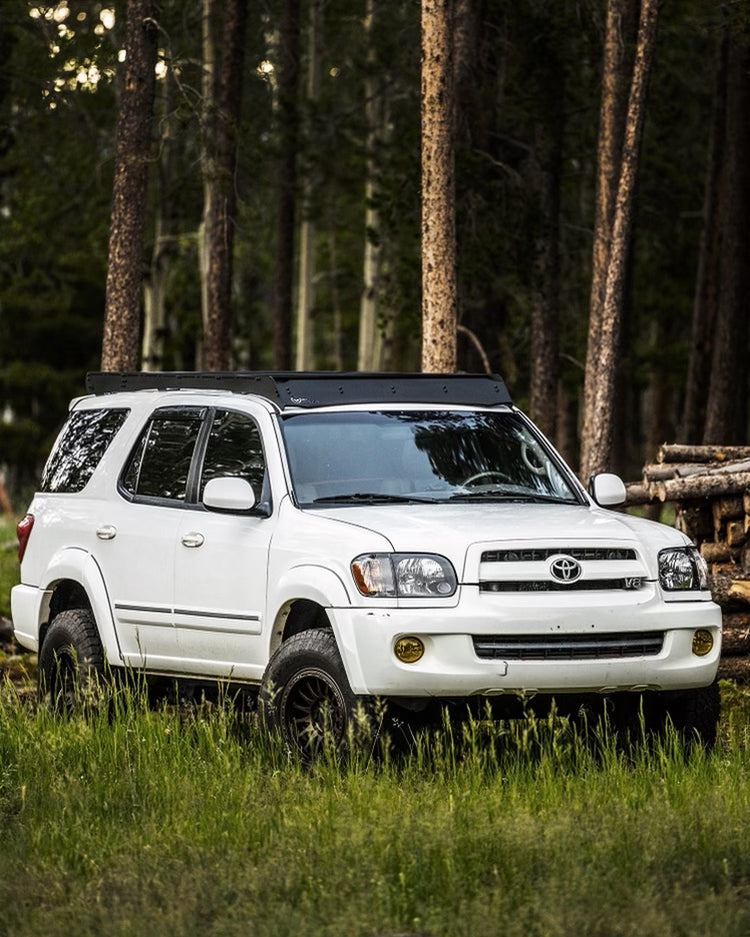 Prinsu - Toyota Sequoia Prinsu Roof Rack | 2001-2007 - Light Bar Cutout - 400-000-028-002