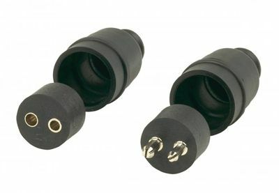 Husky Towing - 30258 2 Pole In-line With Matched Positive/Negative Male/Female Connectors Set of 2