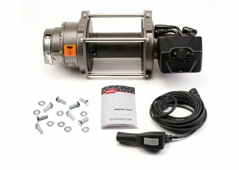 Warn - 31137 Without Insert Bars; Powder Coated; Black; Grille Guard Required