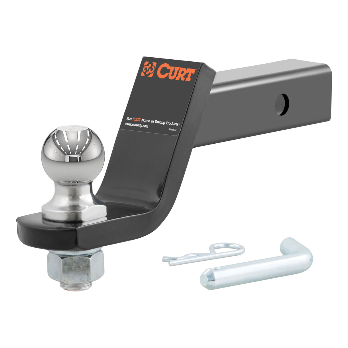 Curt - Loaded Ball Mount with 1-7/8" Ball (2" Shank, 3,500 lbs., 4" Drop) - 45055