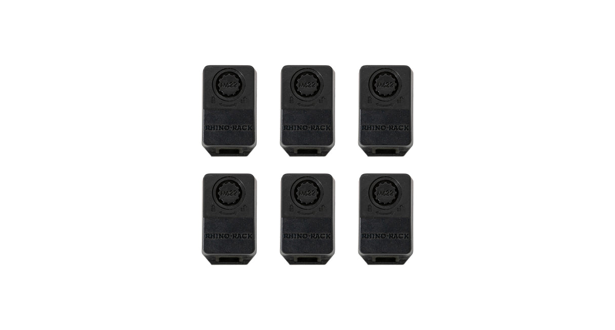 Rhino Rack - Serrated nut and additional secure core locking covers for Reconn-Deck Bars - SP372