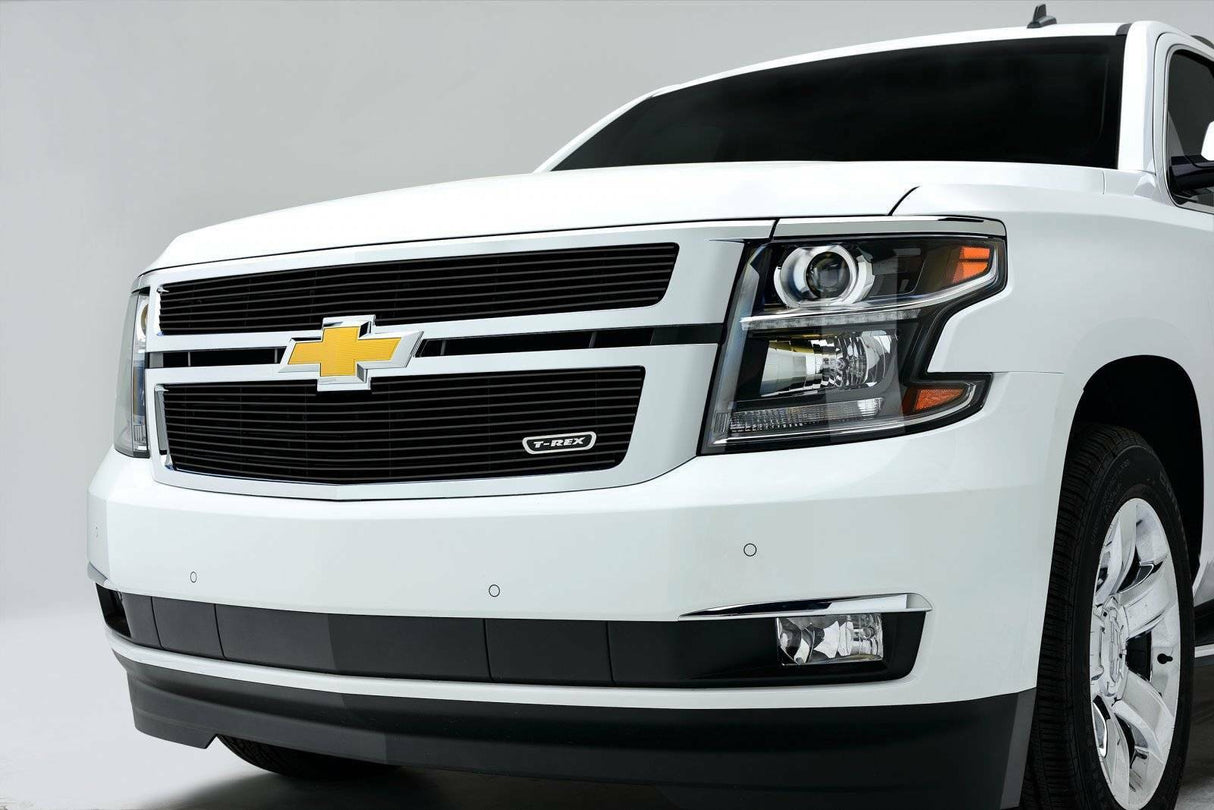 T-Rex Grilles - 2 Pc Horizontal Aluminum Billet Grille Overlay - 21055B