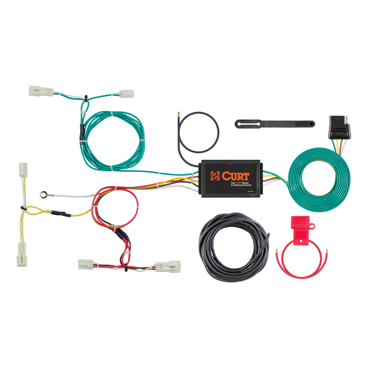 Curt - Custom Wiring Harness, 4-Way Flat Output, Select Scion iA - 56311