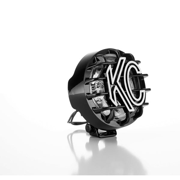 KC Hilites - 4" Rally 400 Halogen Single Light - Black - KC #1490 (Spread Beam) - 1490