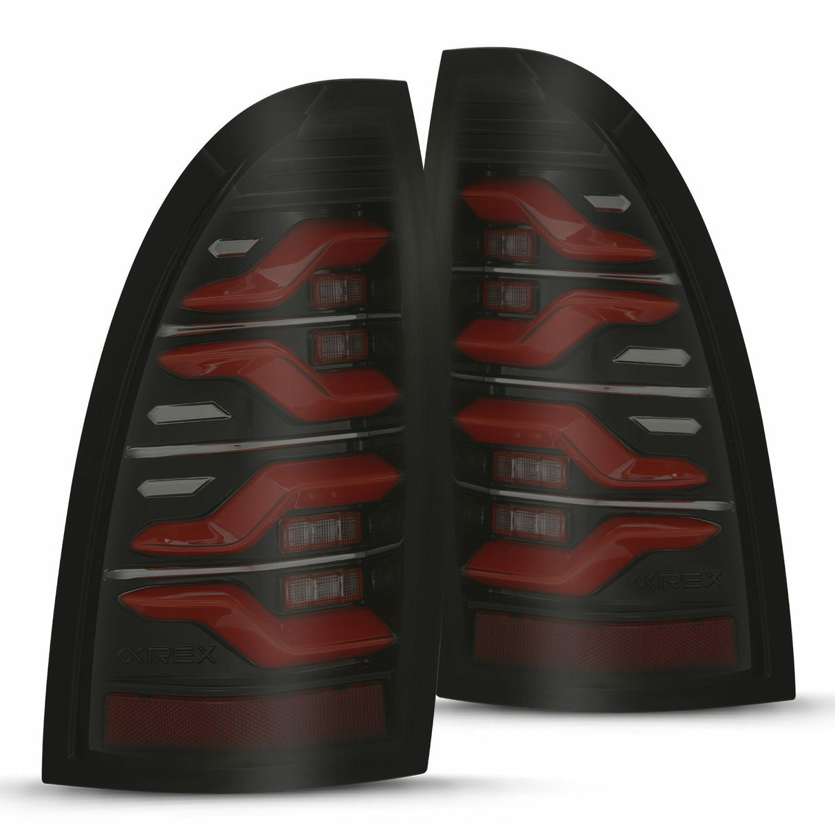AlphaRex 680070 LED Taillights Black-Red