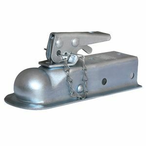 Husky Towing - 87074 Strait 2-1/2" Wide Chan Mnt Bolt-On 3500 LB Grs Wt Cp 2" Ball Wedge Latch Raw